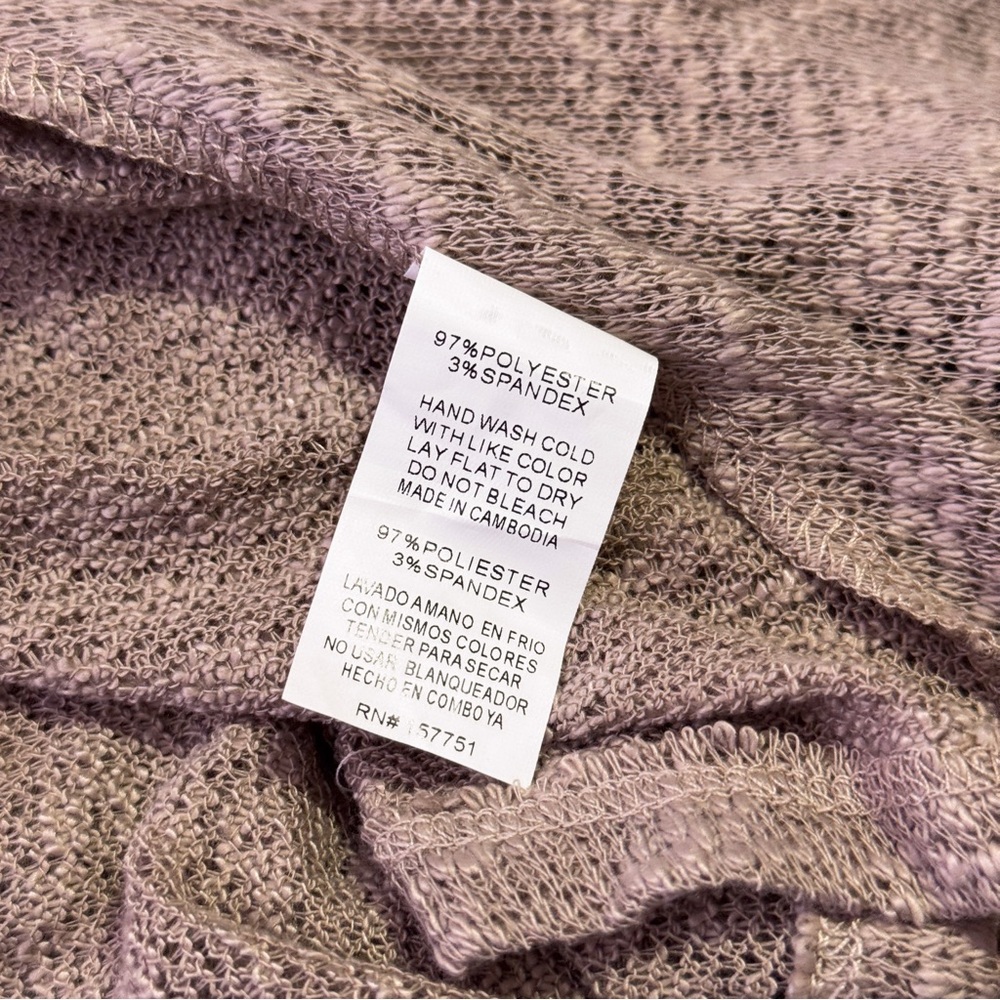 NWT Spot Lite | Beige Knit V-Neck Twist Hem Top | Size S | EUC - Picture 5 of 5